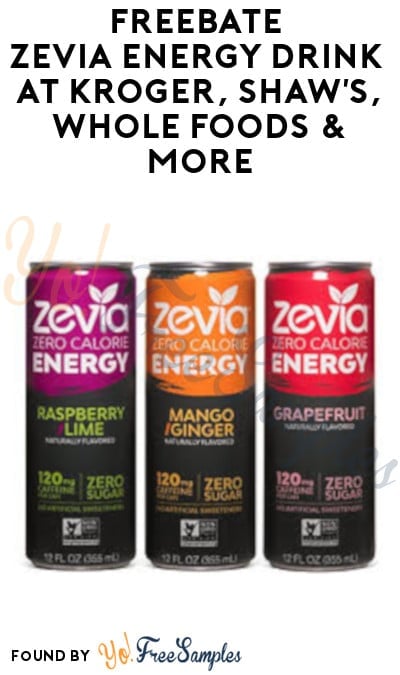 FREEBATE Zevia Energy Drink at Kroger, Shaw’s, Whole Foods & More (Ibotta Required)