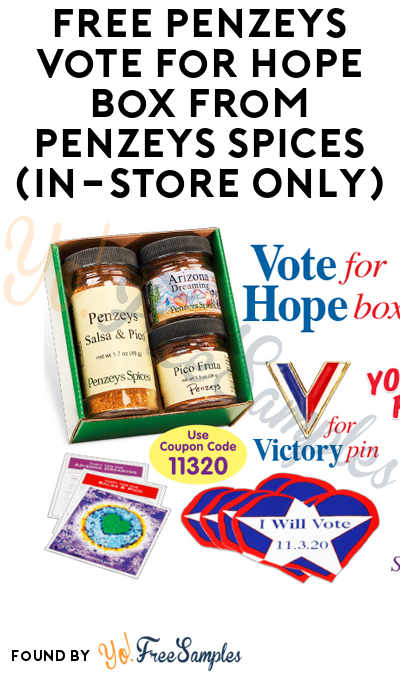 FREE Penzeys Vote for Hope Box From Penzeys Spices (In-Store Only)