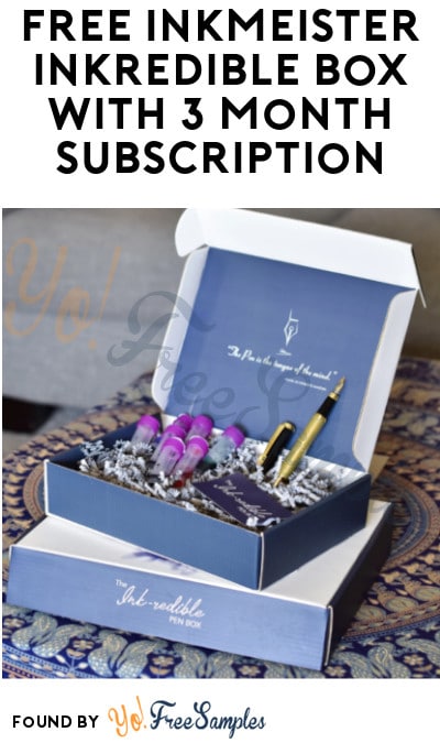 FREE Inkmeister Inkredible Box with 3 Month Subscription (Credit Card + Code Required)