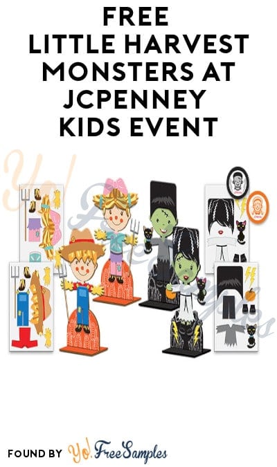 FREE Little Harvest Monsters at JCPenney Kids Event