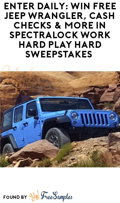 Enter Daily: Win FREE Jeep Wrangler, Cash Checks & More in Spectralock Work Hard Play Hard Sweepstakes