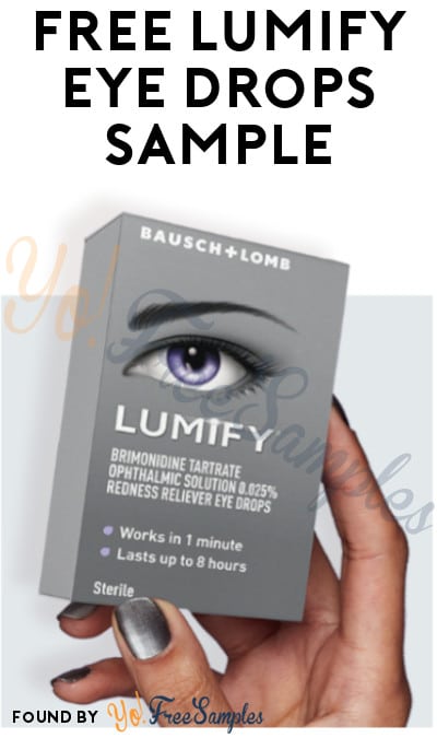 FREE Lumify Eye Drops Sample [Verified Received By Mail]