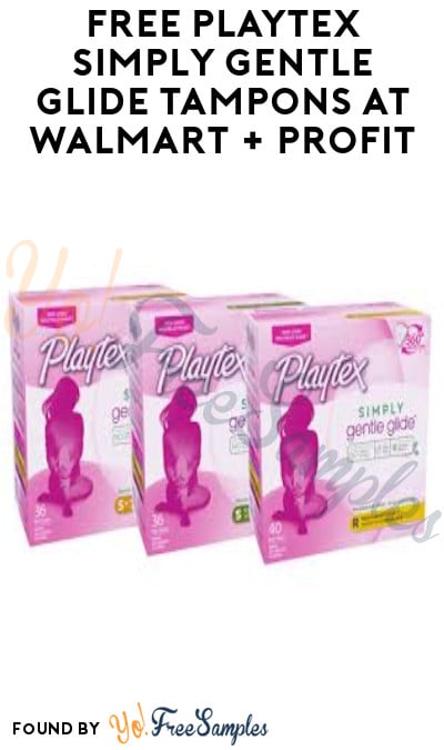 FREE Playtex Simply Gentle Glide Tampons at Walmart + Profit (Coupon & Ibotta Required)