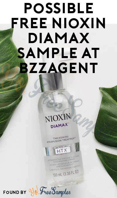 Possible FREE Nioxin Diamax Sample At BzzAgent