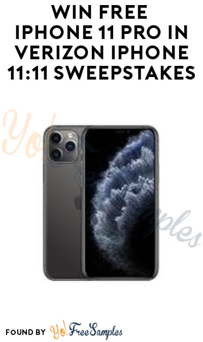 Enter Daily: Win FREE iPhone 11 Pro in Verizon iPhone 11:11 Sweepstakes (Twitter Required)