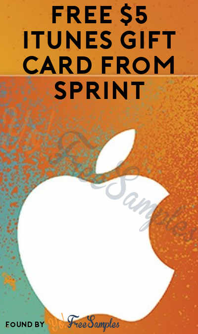 FREE $5 iTunes Gift Card For Sprint Customers