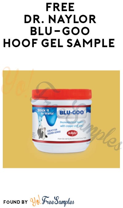 FREE Dr. Naylor Blu-Goo Hoof Gel Sample