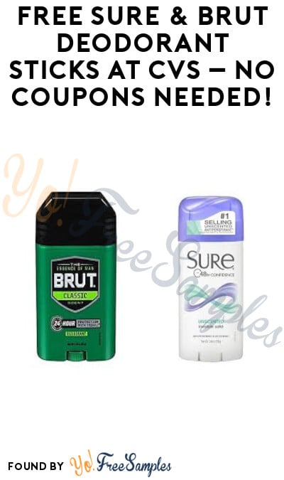 FREEBATE Sure Deodorant at CVS (Rewards Card Required)
