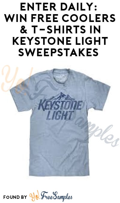 Enter Daily: Win FREE Coolers & T-Shirts in Keystone Light Sweepstakes (Ages 21 & Older Only)