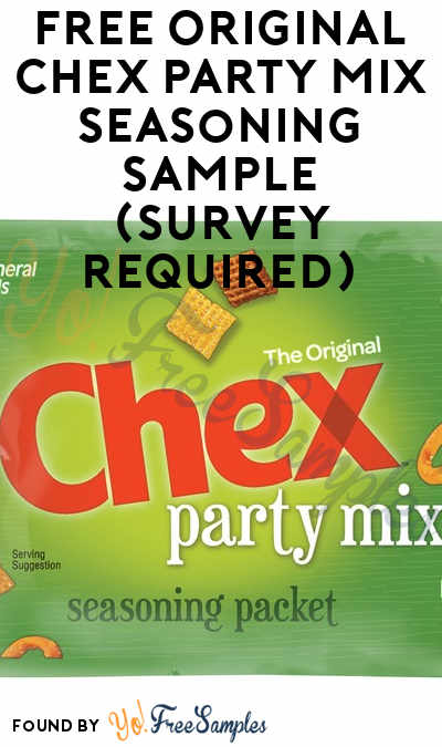 FREE Original Chex Party Mix Seasoning Sample (Survey Required)