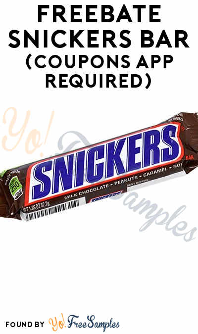 FREEBATE Snickers Bar (Coupons App Required)