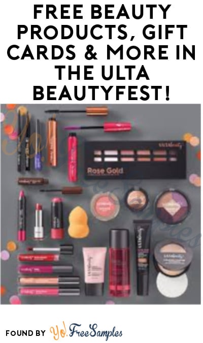 FREE Beauty Products, Gift Cards & More in the Ulta BeautyFest (11/16 and 11/17 Only)