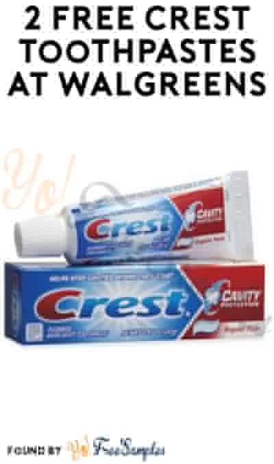 2 FREE Crest 3D White Toothpastes at Walgreens (Rewards Card Required)
