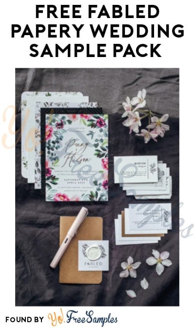 FREE Fabled Papery Wedding Sample Pack