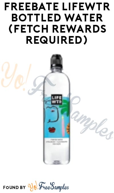 FREEBATE Lifewtr Bottled Water (Fetch Rewards Required)