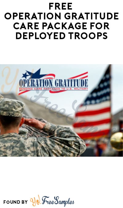 FREE Operation Gratitude Care Package for Deployed Troops