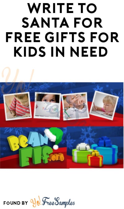 Write to Santa for FREE Gifts for Kids in Need