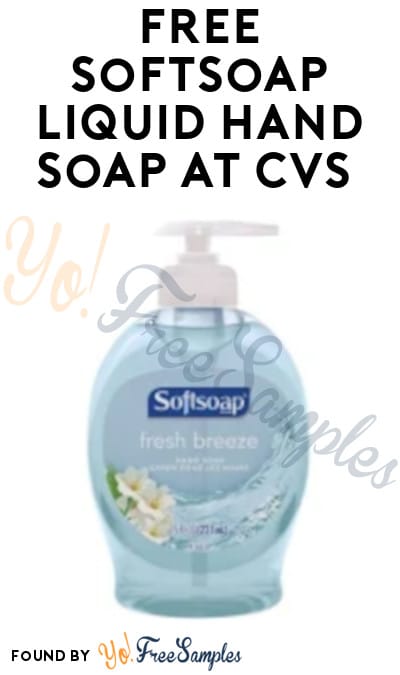 FREE Softsoap Liquid Hand Soap at CVS (Rewards Card Required)