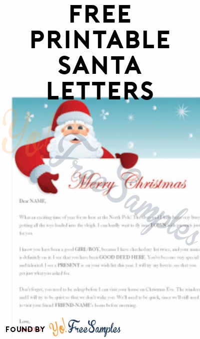 FREE Santa Letter & Santa Certificate Download