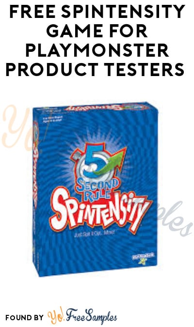 FREE Spintensity Game for PlayMonster Product Testers (Must Apply)