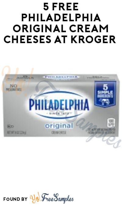 5 FREE Philadelphia Original Cream Cheeses at Kroger (Account + Ibotta Required)