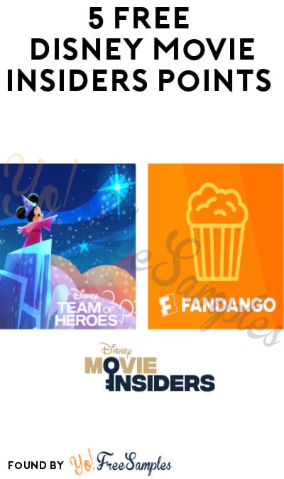 5 FREE Disney Movie Insiders Points (Account Required)