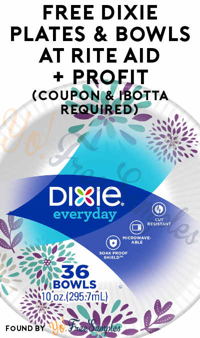 2 FREE Dixie Plates & Bowls at Rite Aid+ Profit (Coupon & Ibotta Required)