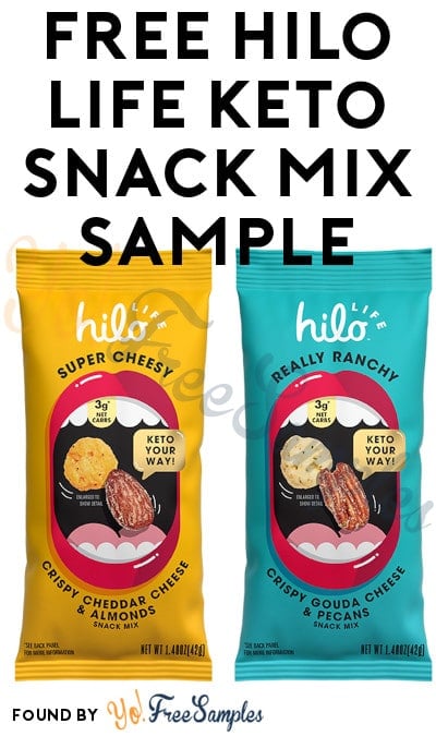 FREE Hilo Life Keto Snack Mix From Sampler [Verified Received By Mail]