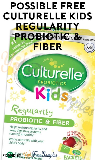 Possible FREE Culturelle Kids Regularity Probiotic & Fiber with Smiley360 (Select Accounts)