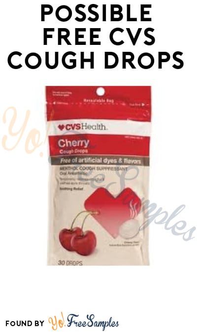 Possible FREE CVS Cough Drops (Select Accounts + App Required)