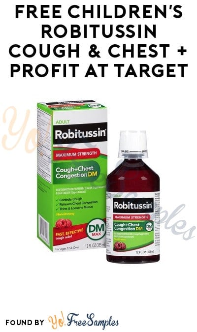 FREE Children’s Robitussin Cough & Chest + Profit at Target (Target Circle & SavingStar)