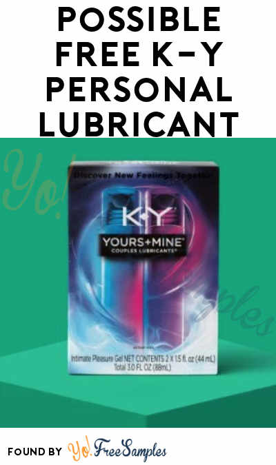 Possible FREE K-Y Personal Lubricant From The K-Y Community (Smiley360 Community)