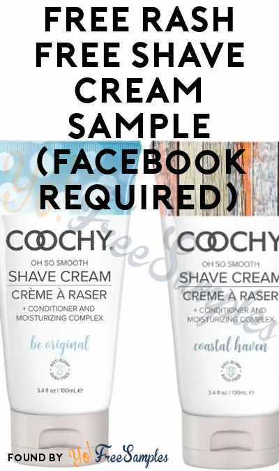 FREE Rash Free Shave Cream Sample (Facebook Required)