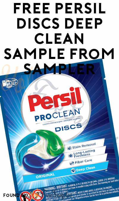 FREE Persil Discs Deep Clean Sample From Sampler