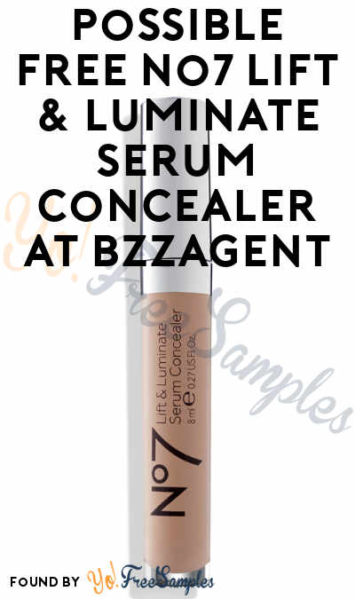 Possible FREE No7 Lift & Luminate Serum Concealer At BzzAgent