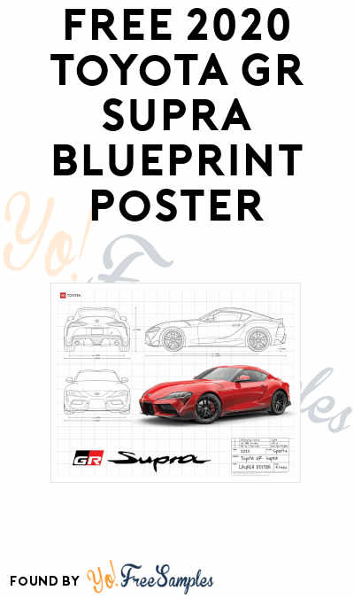 FREE Toyota GR Supra Blueprint Poster