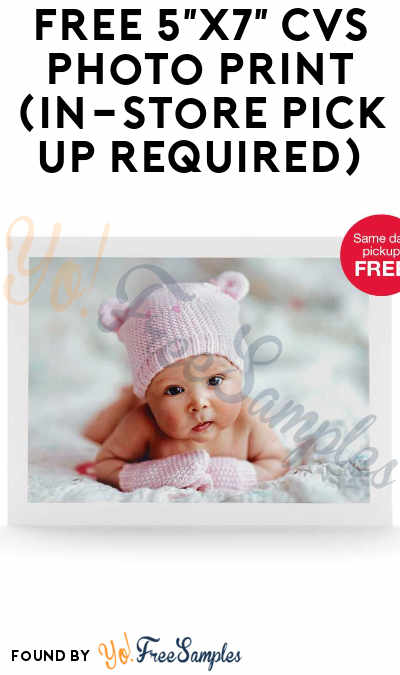 3 FREE 5×7 CVS Photo Prints (In-Store Pick Up Required)