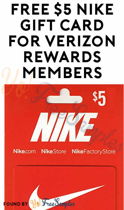 FREE $5 Nike Gift Card For Verizon Rewards Members