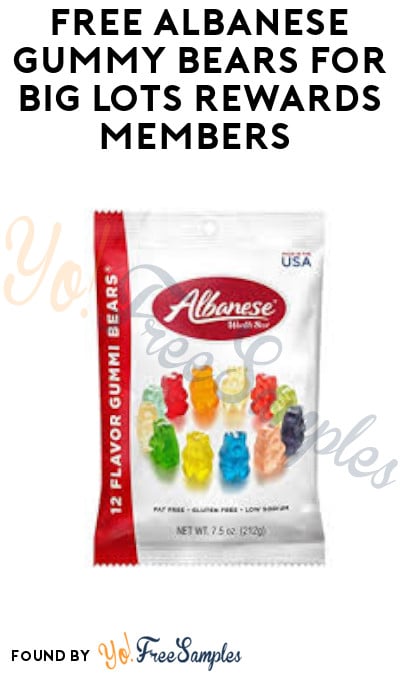 FREE Albanese Gummy Bears for Big Lots Rewards Members