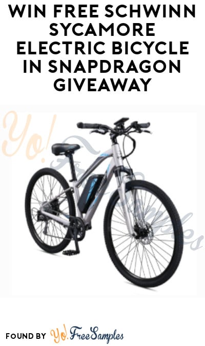 Win FREE Schwinn Sycamore Electric Bicycle in SnapDragon Giveaway