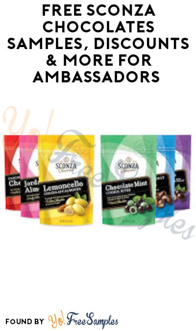 FREE Sconza Chocolates Samples, Discounts & More for Ambassadors (Must Apply + Instagram & Facebook Required)