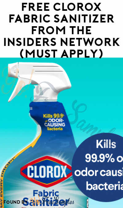 FREE Clorox Fabric Sanitizer From The Insiders Network (Must Apply)
