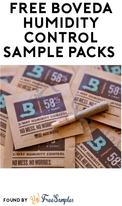 FREE Boveda Humidity Control Sample Packs (Ages 21 & Older Only)