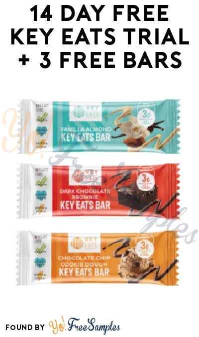 14 Day FREE Key Eats Trial + 3 Free Bars (Credit Card Required)