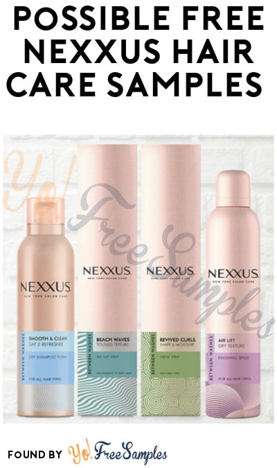Possible FREE Nexxus Hair Care Samples (Facebook Required)