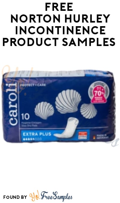 FREE Norton Hurley Incontinence Product Samples