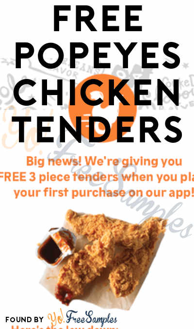 FREE Popeyes Chicken Tenders (Mobile App Required)