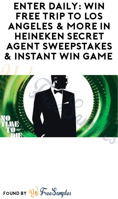 Enter Daily: Win FREE Trip to Los Angeles & More in Heineken Secret Agent Sweepstakes & Instant Win Game (Ages 21 & Older Only)