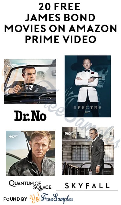 Free James Bond Movies On Amazon Prime Video Starting 4 1 Yo Free Samples