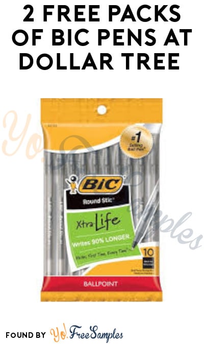 2 FREE Packs of BIC Pens at Dollar Tree (Coupon Required)
